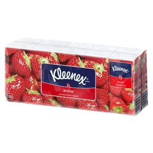 Платочки носовые Kleenex aroma strawberry №10х10