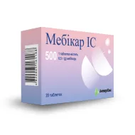 Мебикар IC таблетки 0,5 г №20