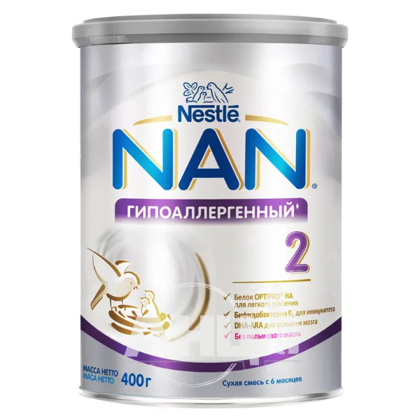 Суха молочна суміш Nestle NAN 2 гіпоалергенний 400 г