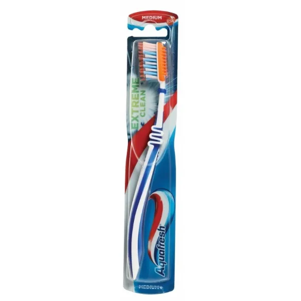 Зубна щітка Aquafresh extreme clean м'яка для зубів і язика