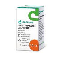 Цефтриаксон-Дарниця порошок для розчину для ін'єкцій 0,5 г флакон №1