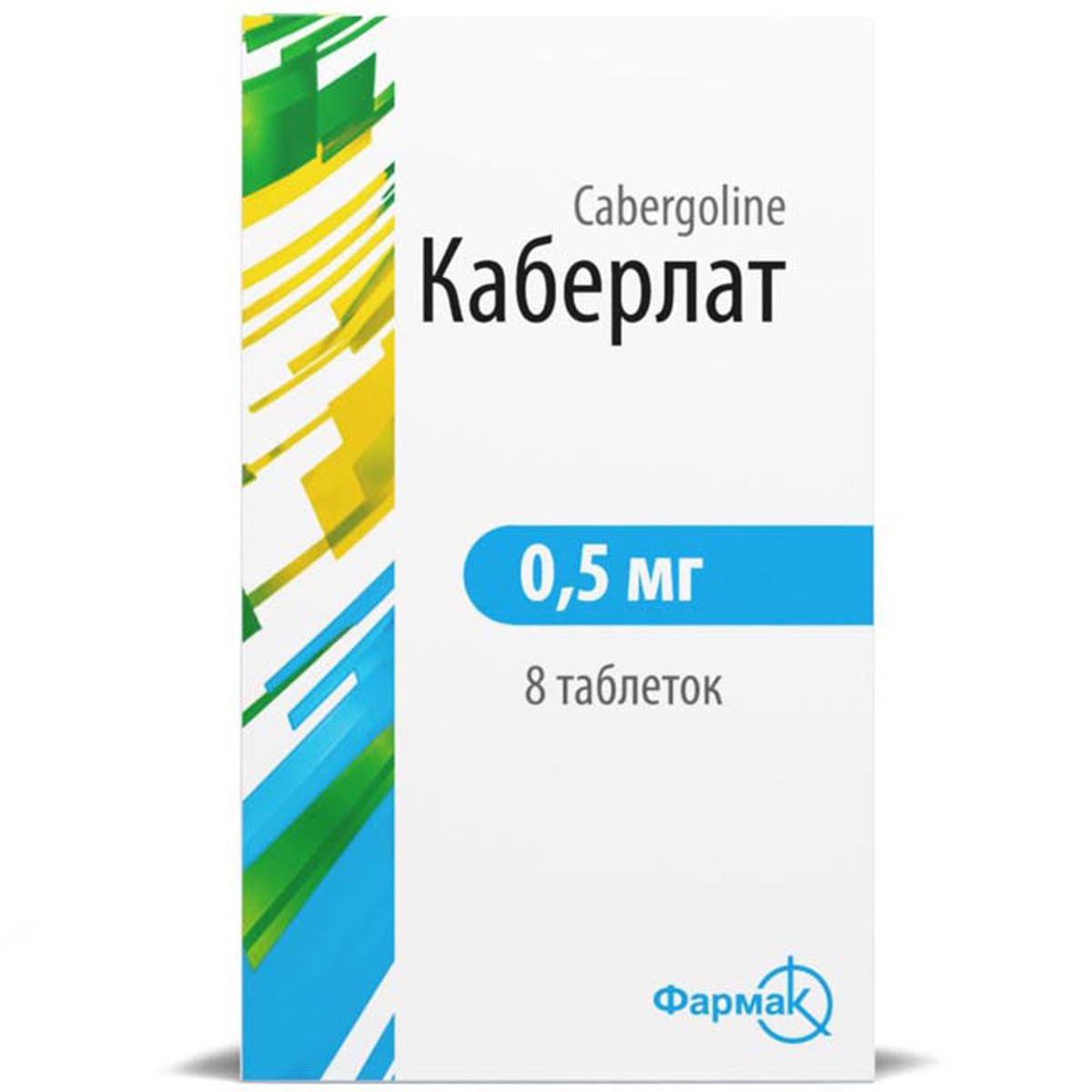 КАБЕРЛАТ ТАБЛ. 0,5МГ №8 Фармак ОАО - купить в Аптеке Низких Цен с доставкой  по Украине, цена, инструкция, аналоги, отзывы