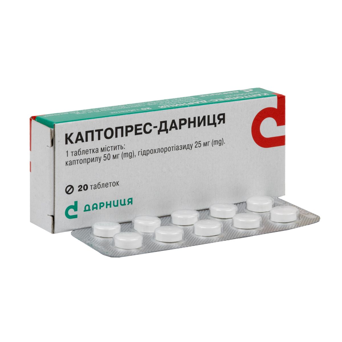 Инструкция Каптопрес-Дарница таблетки №20 - купить в Аптеке Низких Цен с  доставкой по Украине, цена, инструкция, аналоги, отзывы