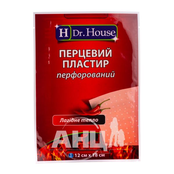 Пластир перцевий Dr.House 12 см х 18 см перфорований