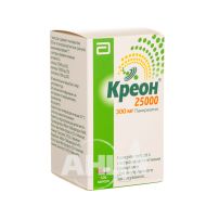 Креон 25 000 капсули тверді з гастрорезістентнимі гранулами 300 мг флакон №100