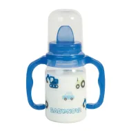 Бутылочка Baby-Nova 46003 с рисунком и ручкой 125 мл