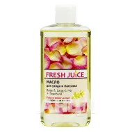 Олія для догляду та масажу Fresh Juice Rose&Ilang-Ilang + Peach oil 150 мл