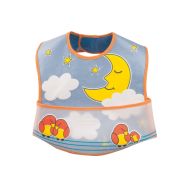 Слюнявчик Canpol Babies 15/112 хлопок-клеенка с карманом