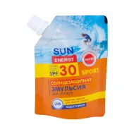 Емульсія водостійка для засмаги Sun Energy Sport SPF 30 90 мл