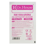 Пластирна пов'язка на нетканій основі h pore Dr. House стерильна 10 см х 15 см