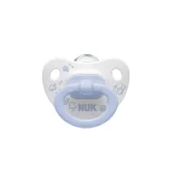 Пустышка силиконовая Nuk Blue 10735332 с кольцом размер 2