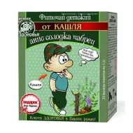 Фіточай Ключі Здоров'я дитячий від кашлю аніс, солодка, чебрець 1,5 г №20