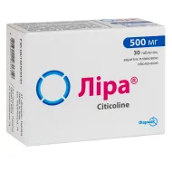 Ліра таблетки вкриті плівковою оболонкою 500 мг блістер №30