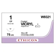 Викрил 3-0 оборатно-режущая игла 26 мм 3/8 75 см