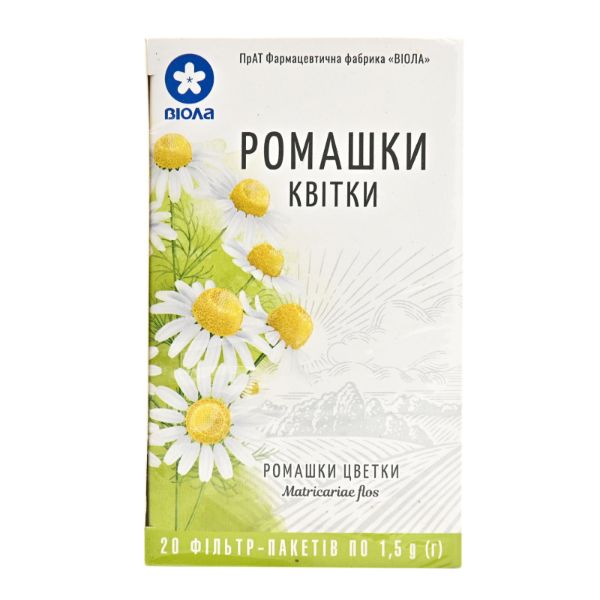 Ромашки квітки 1,5 г фільтр-пакет пачка №20