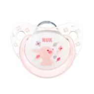 Пустушка силіконова Nuk Rose 10730083 з кільцем розмір 1