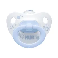 Пустушка силіконова Nuk Baby Blue 10736327 з кільцем розмір 2
