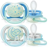 Пустушка Philips AVENT 376/21 силіконова 6-18 міс нічна №2