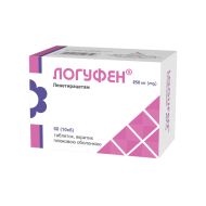 Логуфен таблетки вкриті плівковою оболонкою 250 мг блістер №60