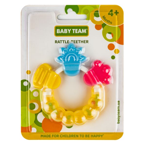 Прорізувач-брязкальце для зубів Baby Team 8410