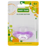 Пустушка силіконова Baby Team 3104 класична з 6 місяців