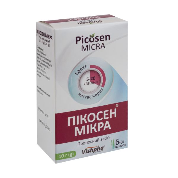 Пікосен мікра гель ректальний 0,12г / 10г туба №6