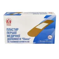 Пластир Pinna 10х18 перцевий перфорований №1