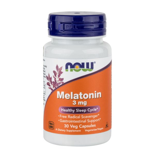 Мелатонин NOW Melatonin 3 мг капсулы №30