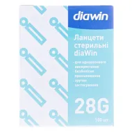 Ланцети стерильні DiaWin розмір G28 №100