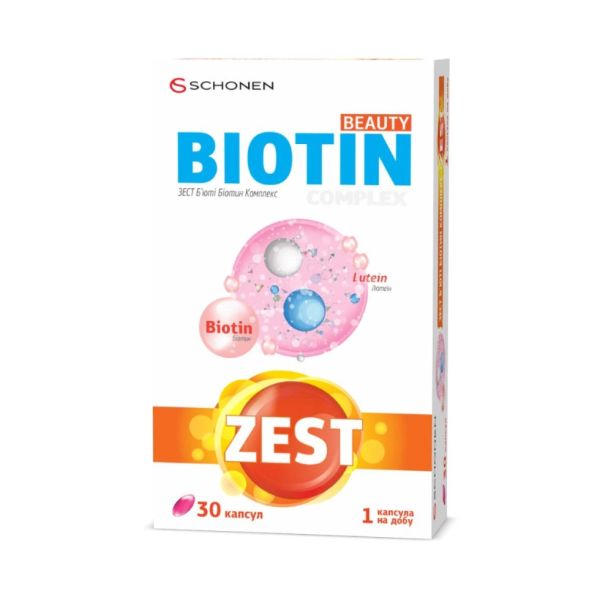 Зест б'юті біотин комплекс капсули №30