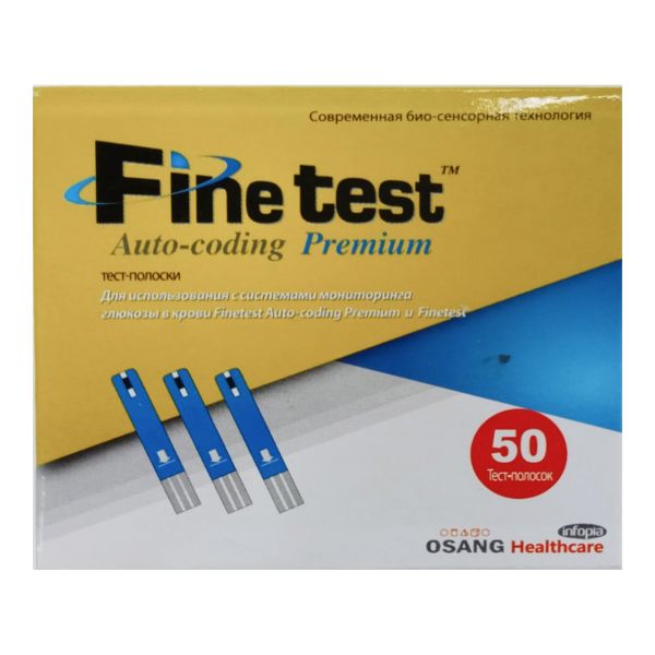 Тест-полоски для глюкометра Finetest Auto-coding Premium №50