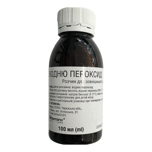 Перекису водню розчин 3% 100 мл