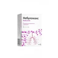 Небуломакс суспензія для інгаляцій 0,25 мг/мл небули 2 мл №20