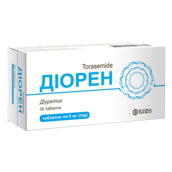 Діорен таблетки 5 мг №30