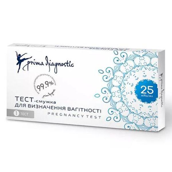 ТЕСТ Д/ОПР. БЕРЕМЕННОСТИ ПОЛОСКА 25ММЕ/МЛ
