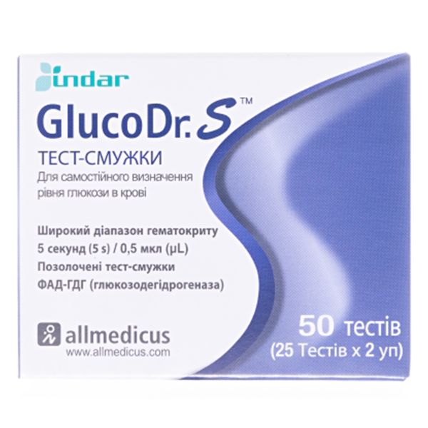 Тест-полоски для глюкометра GlucoDr.S AGM-513S №50