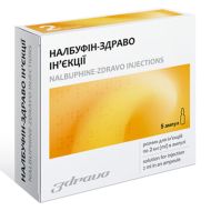 Налбуфін-Здраво розчин для ін'єкцій 10 мг/мл ампули 2 мл №5