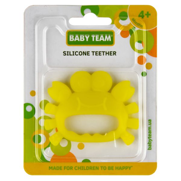 Прорізувач для зубів Baby Team 4008 силіконовий морські мешканці