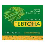 Тевтона розчин для ін'єкцій 1000 мг/4 мл ампула 4 мл №5