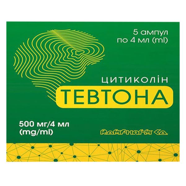 Тевтона розчин для ін'єкцій 500 мг/4 мл ампула 4 мл №5