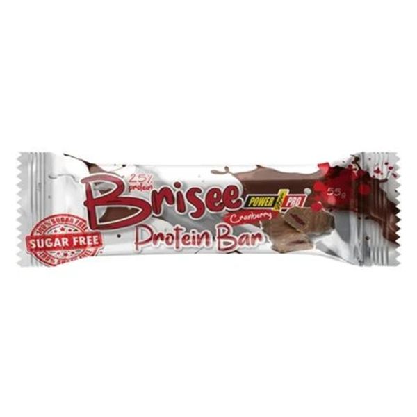 Батончик протеиновый Power Pro Brisee 25% протеина без сахара со вкусом клюквы 35 г