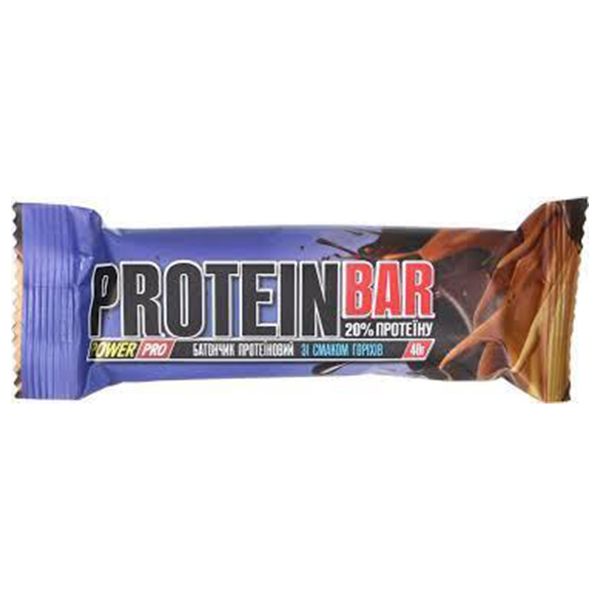 Батончик протеиновый Power Pro Fitness без сахара со вкусом ореха 40 г