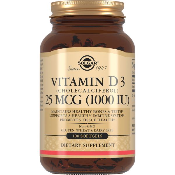 Solgar Вітамін Д3 1000 МО капсули №100