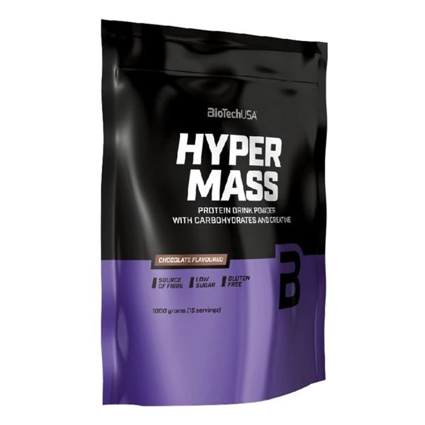 Гейнер Biotech Hyper Mass порошок зі смаком шоколаду пакет 1000 г