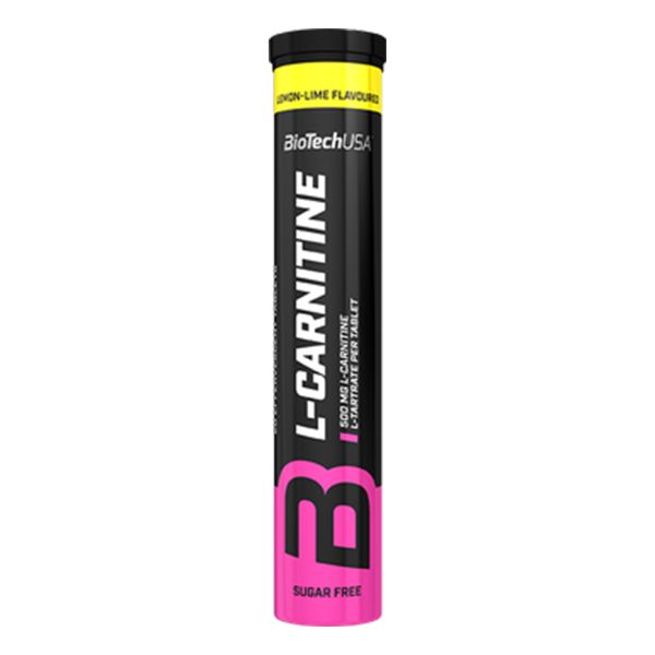 Biotech L-Carnitine L-Карнітин 500 мг, шипучі таблетки зі смаком лимон-лайм №20