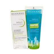 Набір Bioderma Sebium Mat Control 30 мл + очищующий гель 100 мл