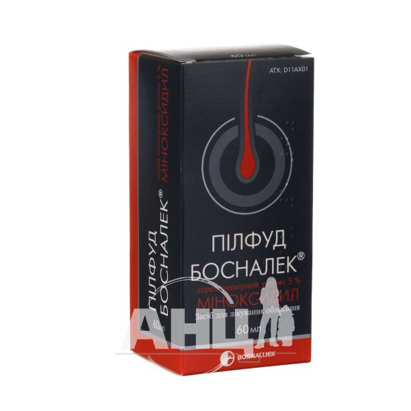 Пілфуд Босналек спрей нашкірний розчин 5 % флакон з розпилювачем 60 мл