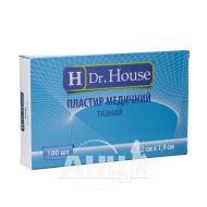 Пластырь медицинский бактерицидный Dr.House тканый 7,2 см х 1,9 см