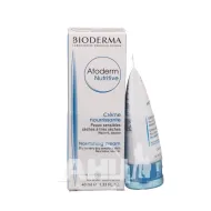 Набор бальзам для лица питательный Bioderma Atoderm 40 мл + крем для рук 50 мл