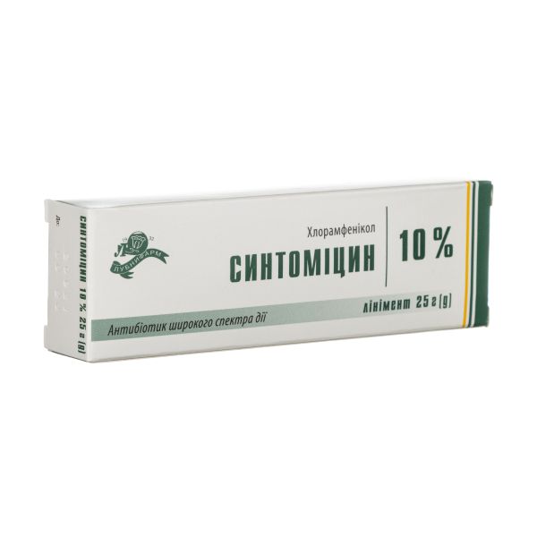 Синтомицина линимент 10% 25 г